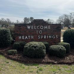 Town of Heath Springs Sign
